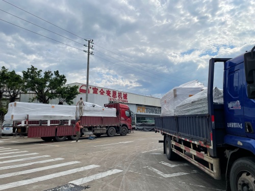 Double Truckload Shipment: Edge Bander Production Lines Depart for Global Customers
